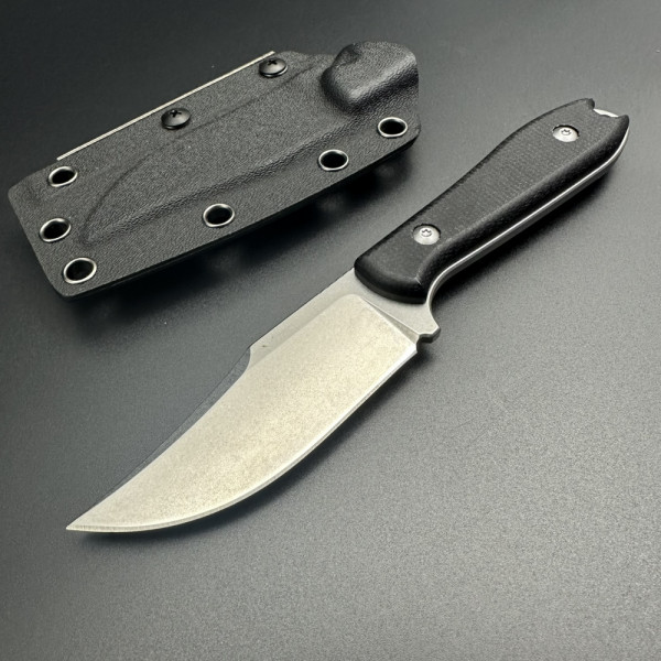 Испански ултра нож El TORERO COMPACTO, стомана D2, тактическа кания KYDEX с клипс за колан